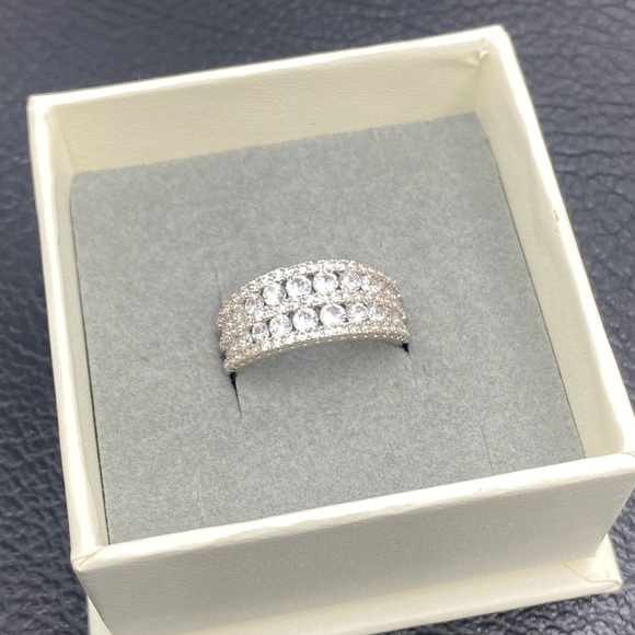 S925 unique eternity wedding band ring - Picture 11 of 15